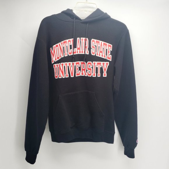 red and white champion hoodie